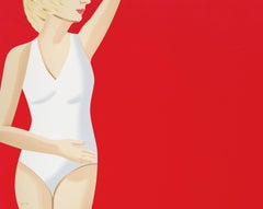 Coca-Cola Girl 4 - 21st Century, Contemporary, Alex Katz, Swim Suit, Woman, Red