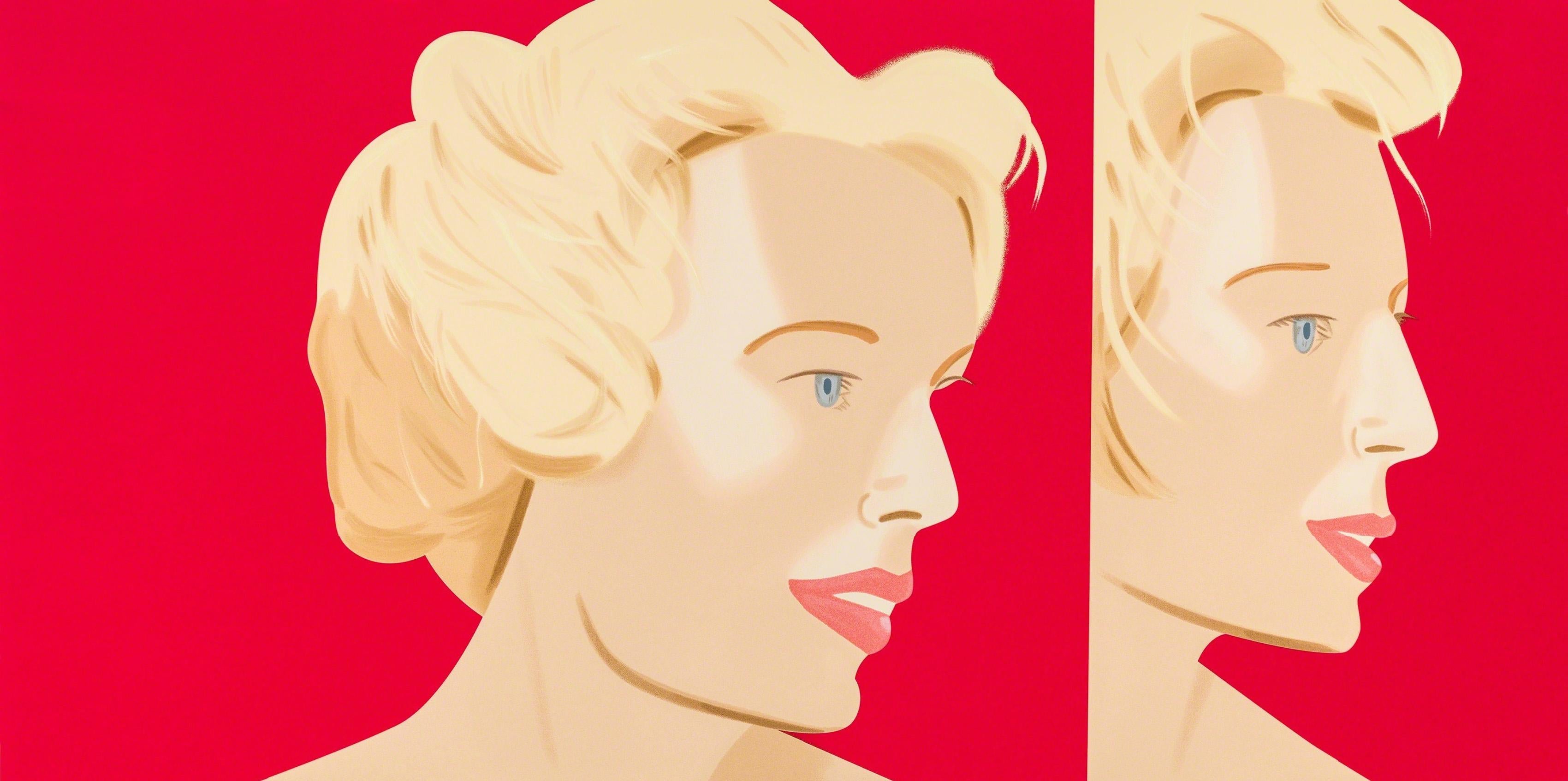 Figurative Print de Alex Katz - Chica Coca Cola nº 6