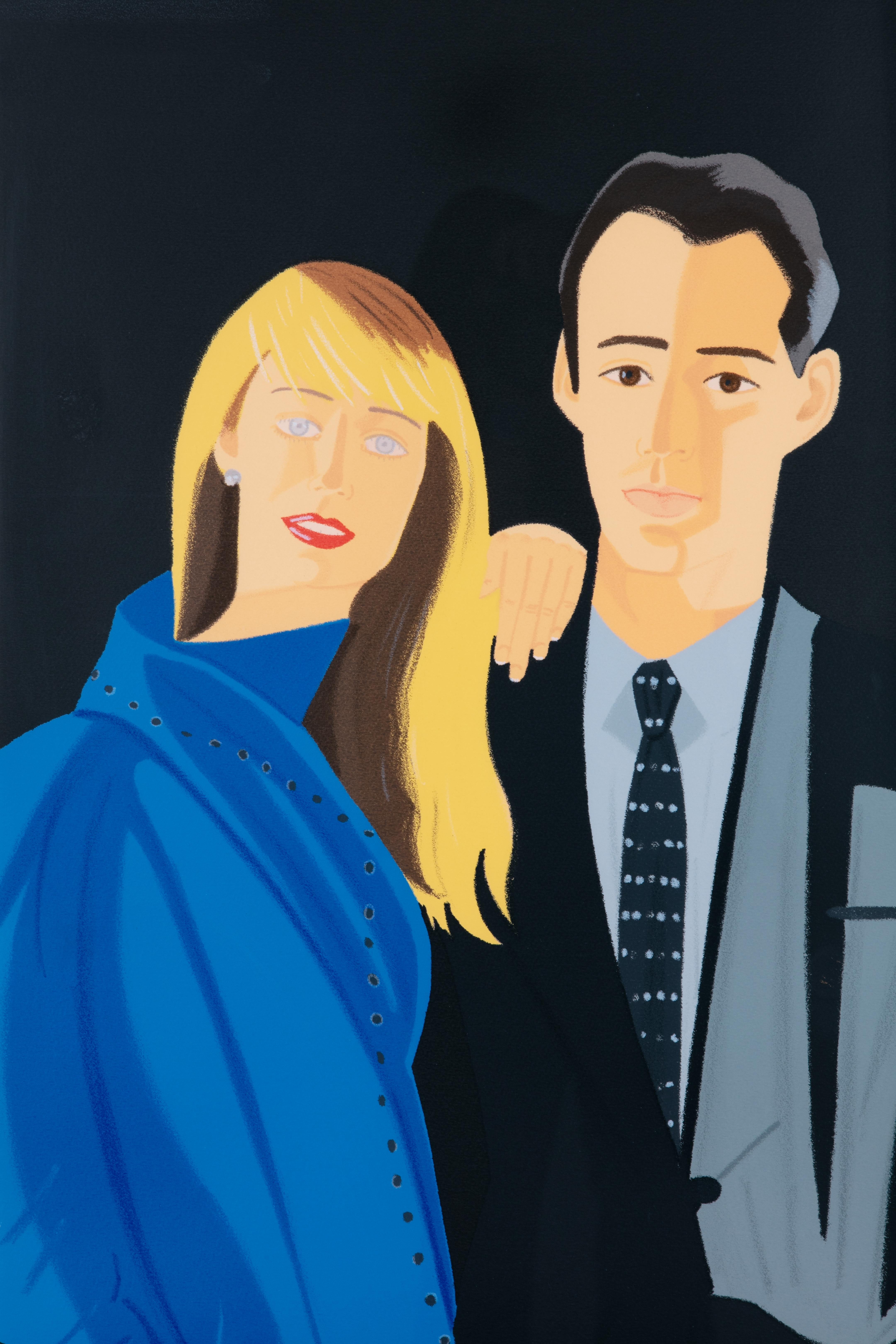 David Salle and Janet Leonard (from the portfolio 'Pas de Deux') - Print by Alex Katz