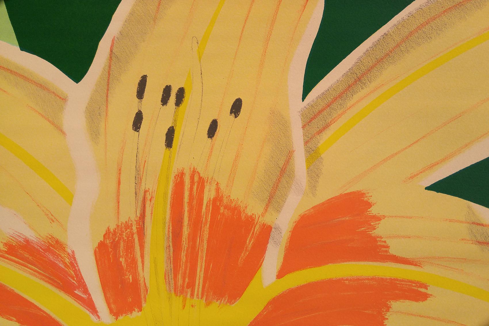 Day Lily 1, 1969,  Framed 28x35 - Pop Art Print by Alex Katz