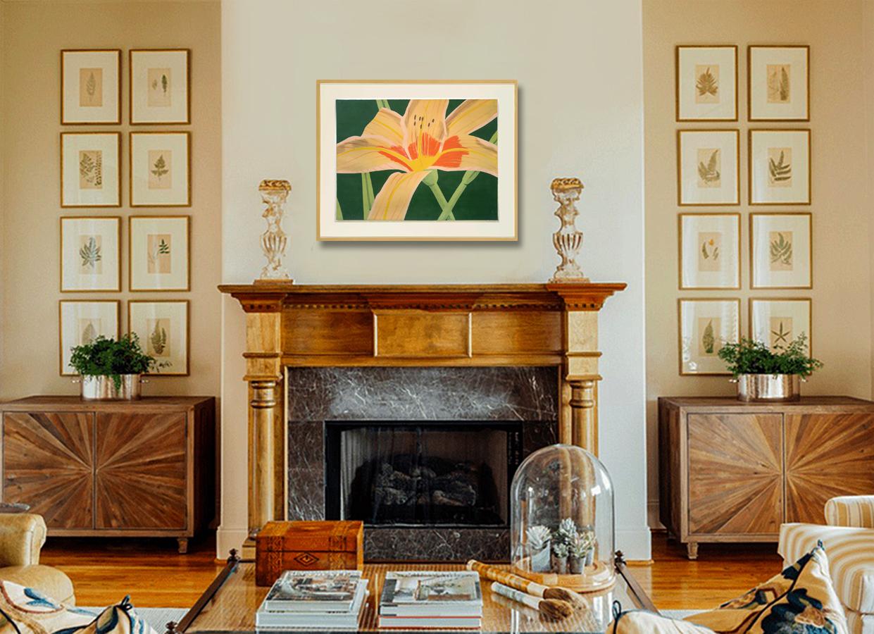 Day Lily 1, 1969,  Framed 28x35 2