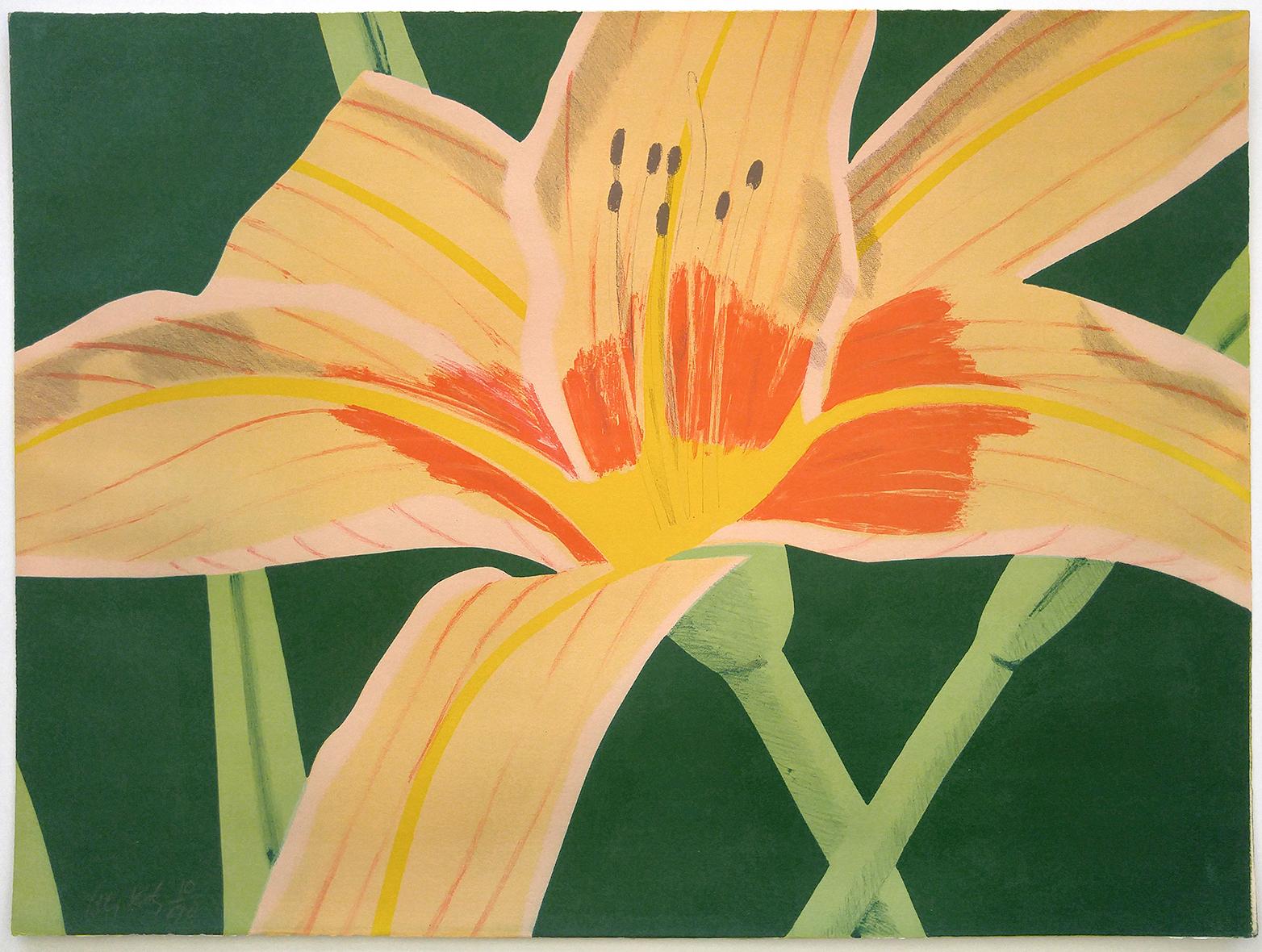 Day Lily 1, 1969,  Framed 28x35 - Print by Alex Katz