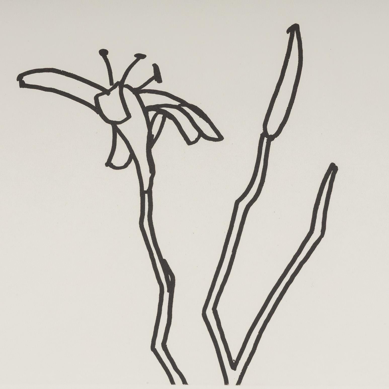 Bordes 1 - Landscape Print Gris de Alex Katz