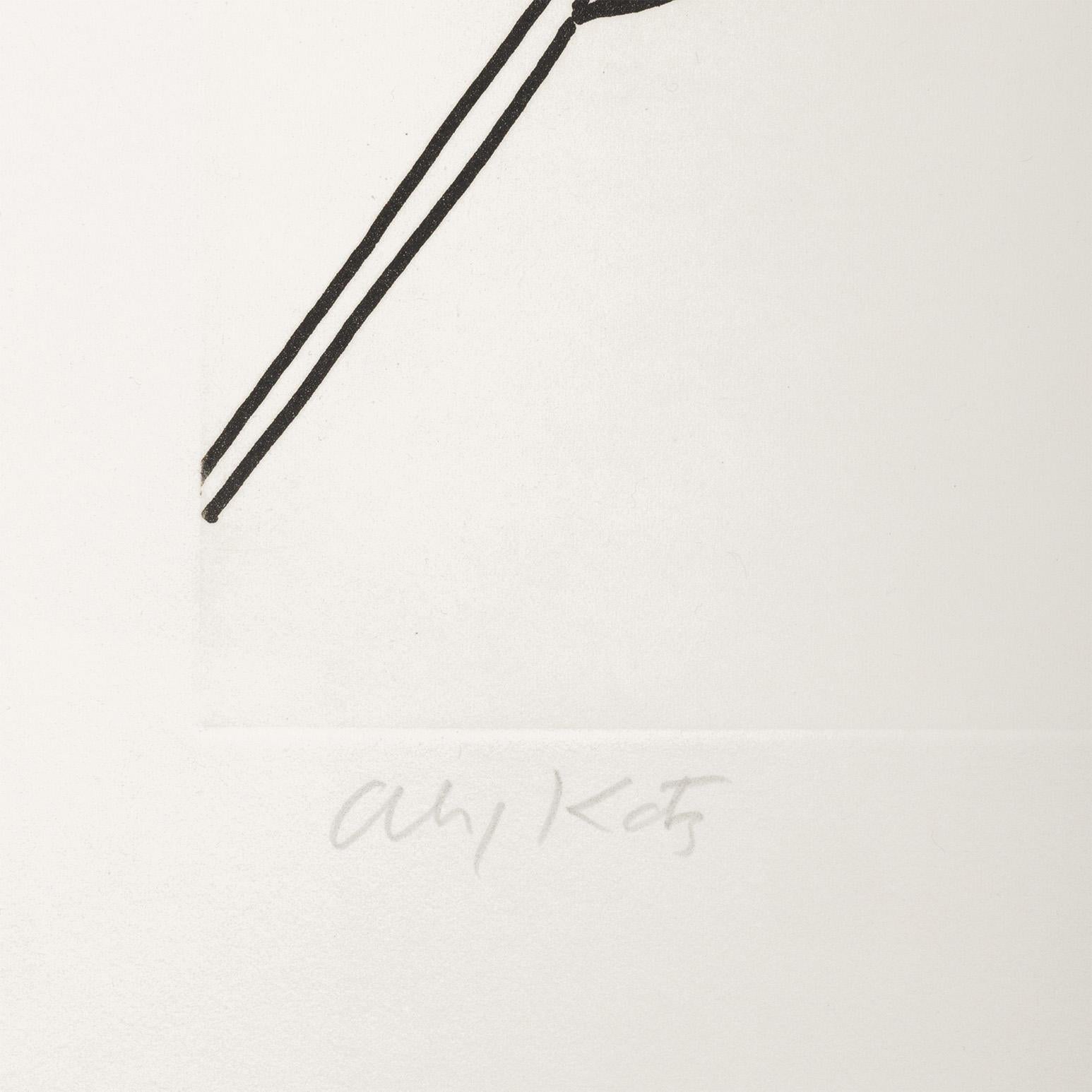 Edges 4 - Gray Still-Life Print by Alex Katz