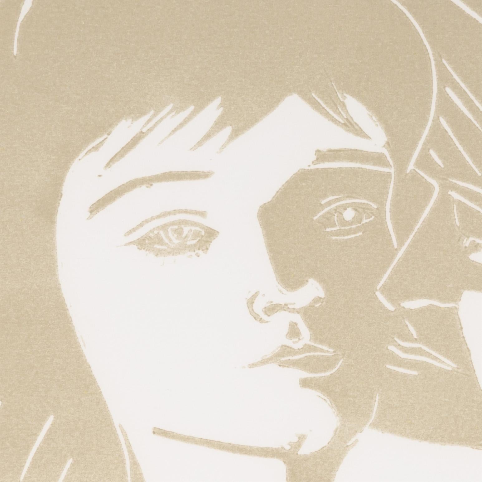 Eric et Anni - Beige Figurative Print par Alex Katz