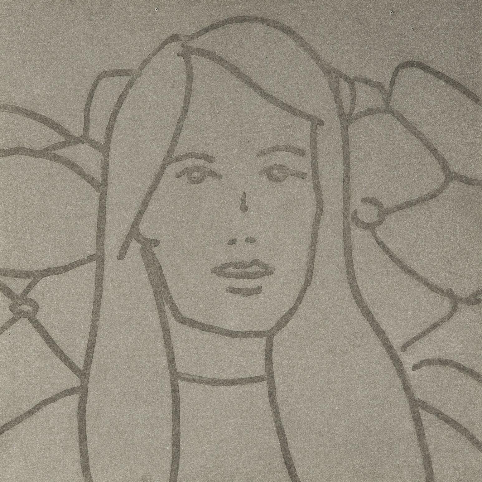 Gloria (feuille 20) - Gris Figurative Print par Alex Katz