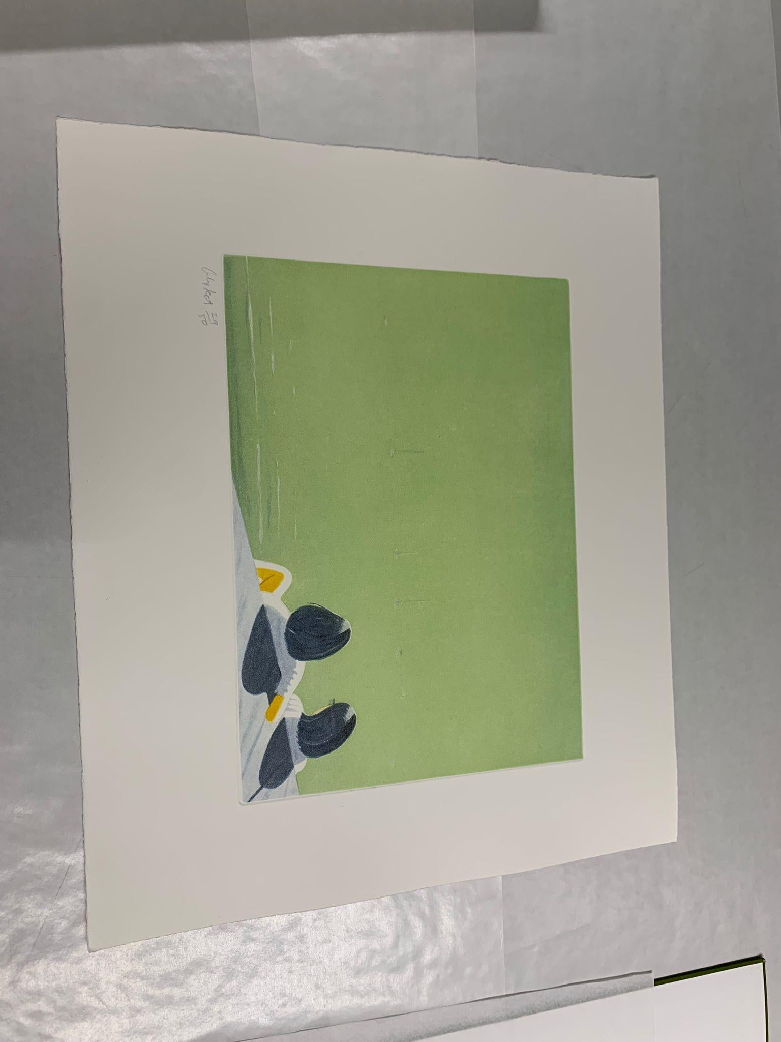 Harbor - Contemporary, 21st Century, Aquatint, Limited Edition, Alex Katz, Green 6