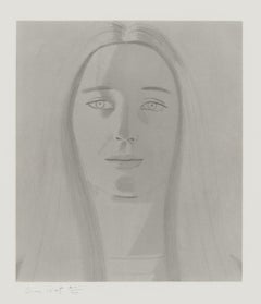 "Jayne Anne" Eau-forte et aquatinte Signée à la main et numérotée par Alex Katz 1984