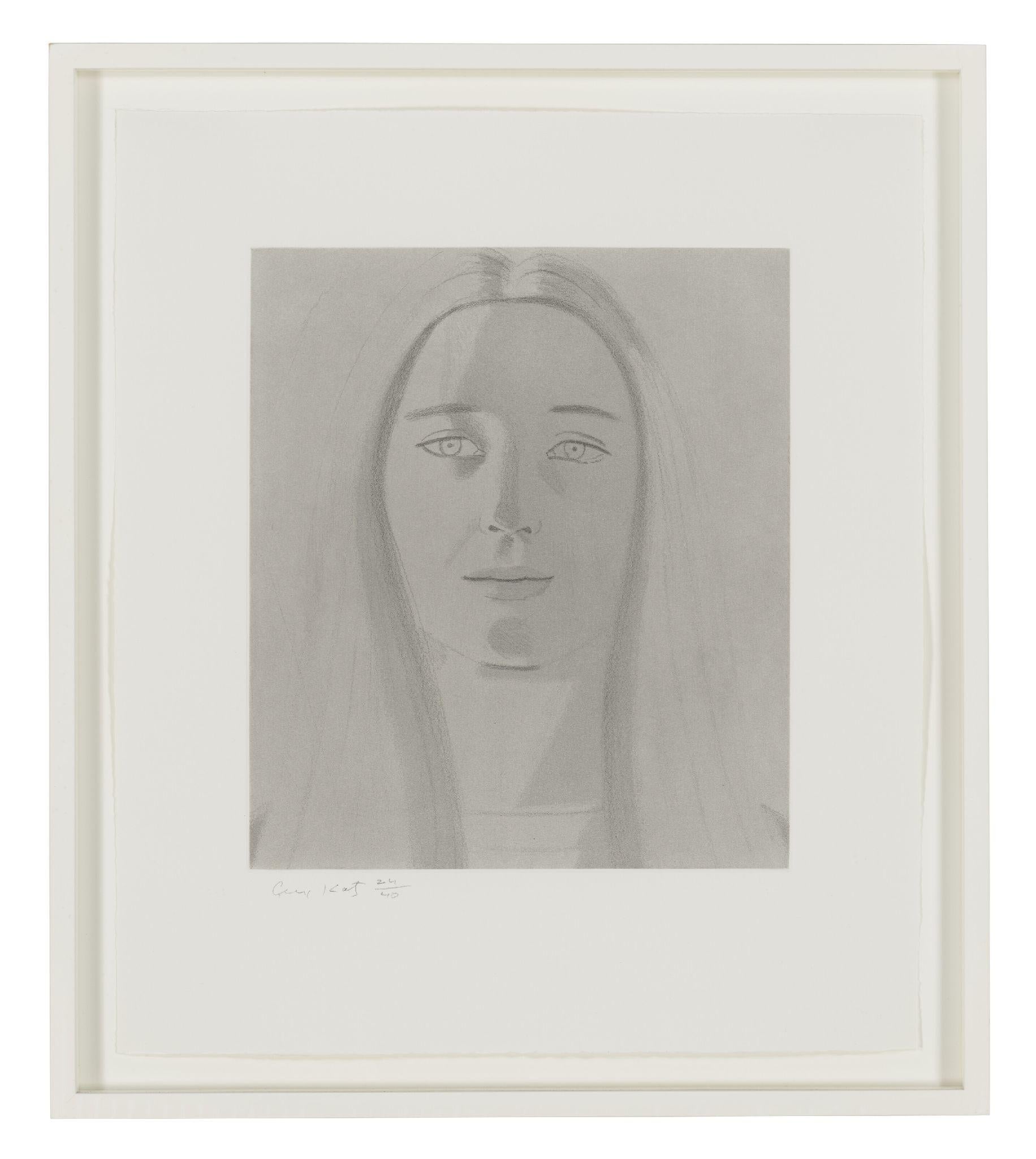 "Jayne Anne" Etching and Aquatint Hand signed and numbered by Alex Katz 1984