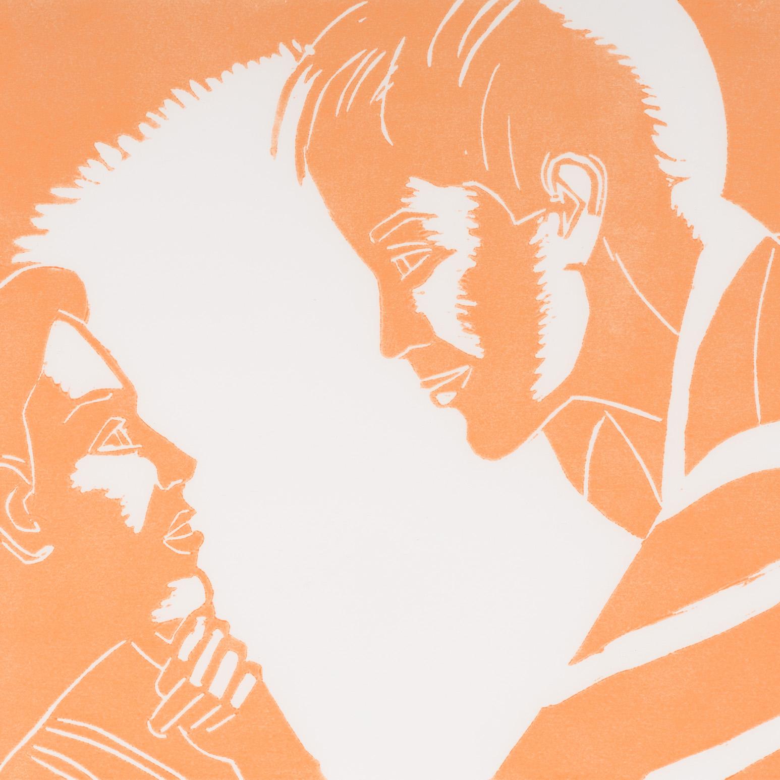 Jennifer et Eric - Gris Figurative Print par Alex Katz