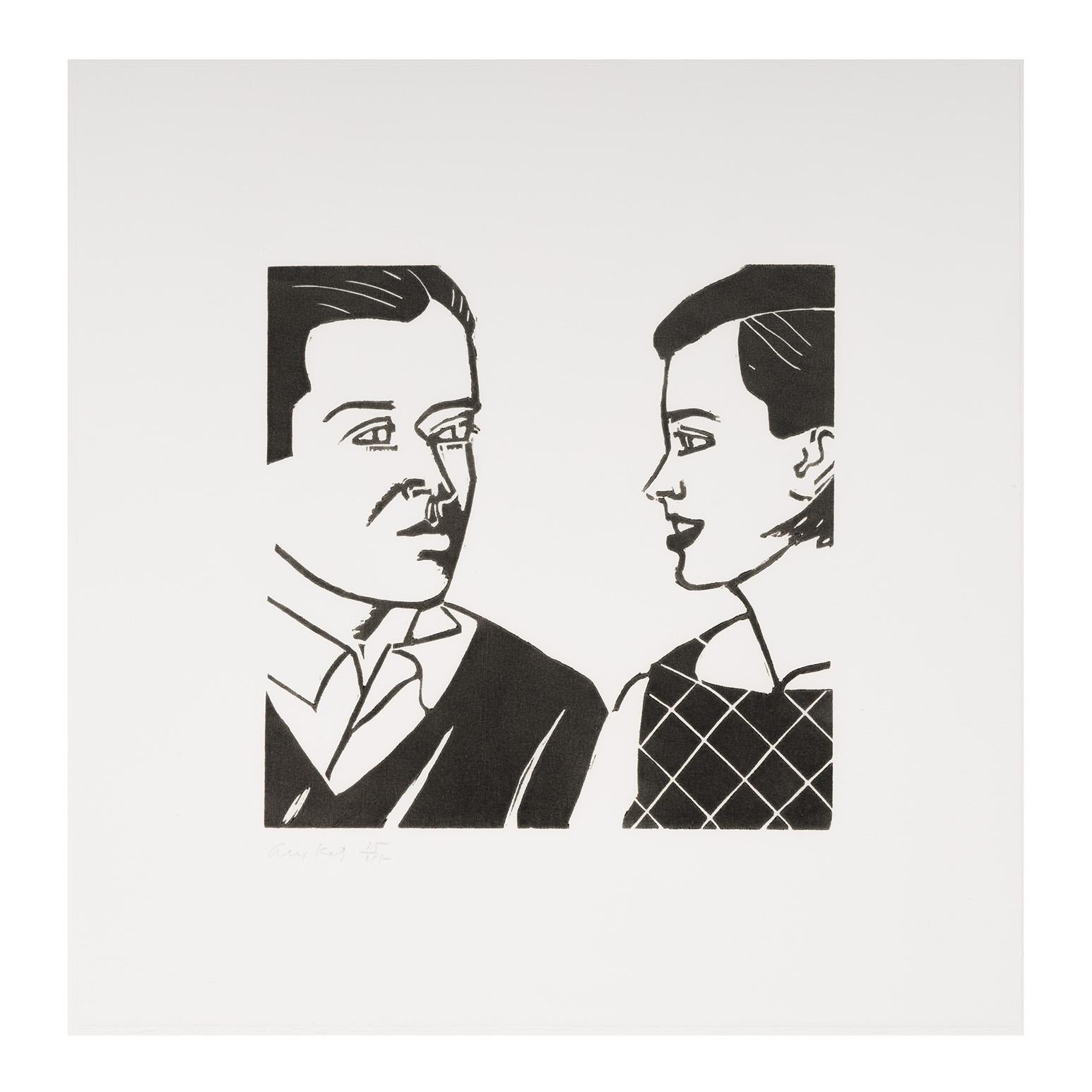 Julian et Jessica - Print de Alex Katz