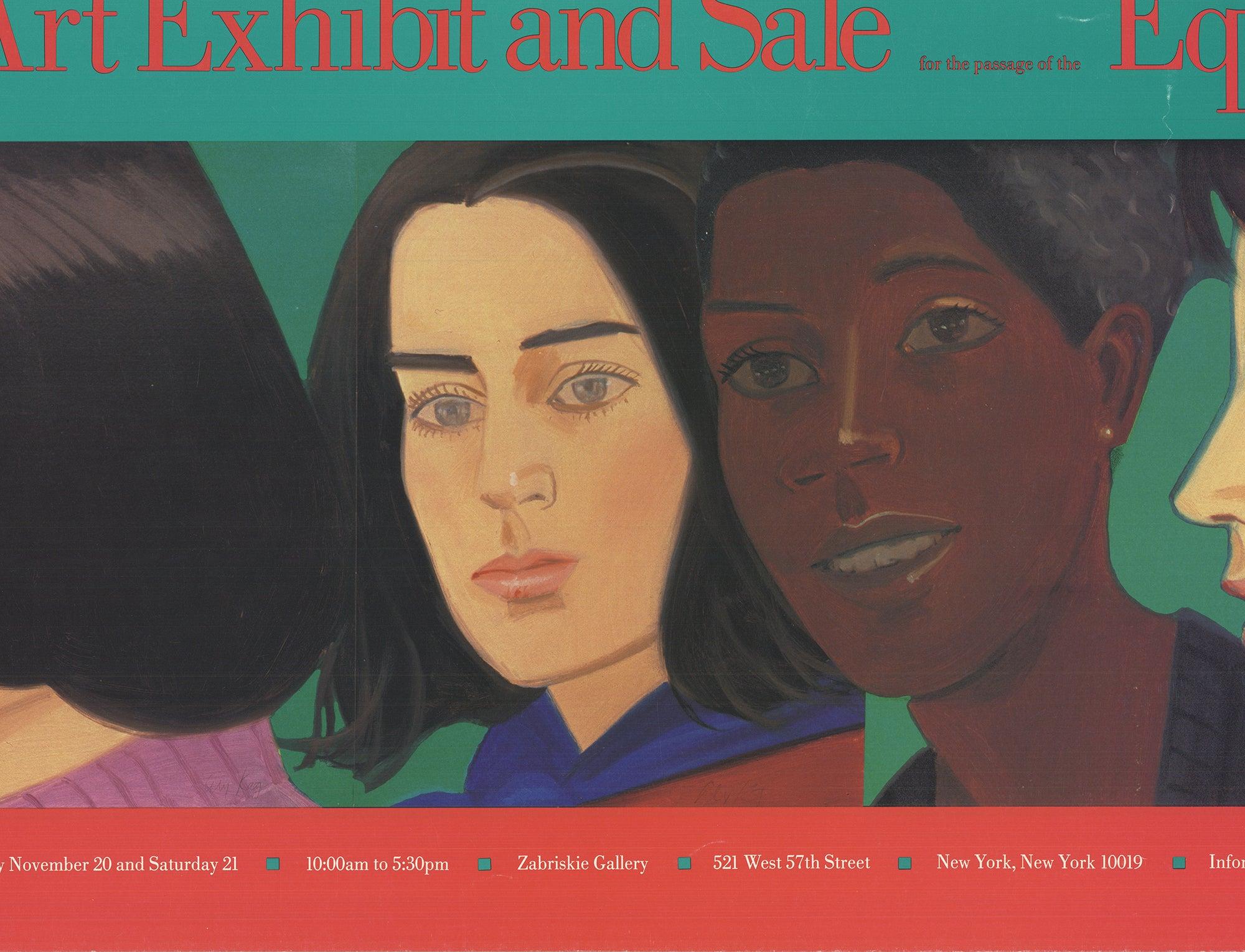 Este cartel original de 1972, obra de Alex Katz, fue creado para una exposición en la Galería Zabriskie, en apoyo de la aprobación de la Enmienda para la Igualdad de Derechos (ERA). Un ejemplo sorprendente del estilo característico de Katz -colores