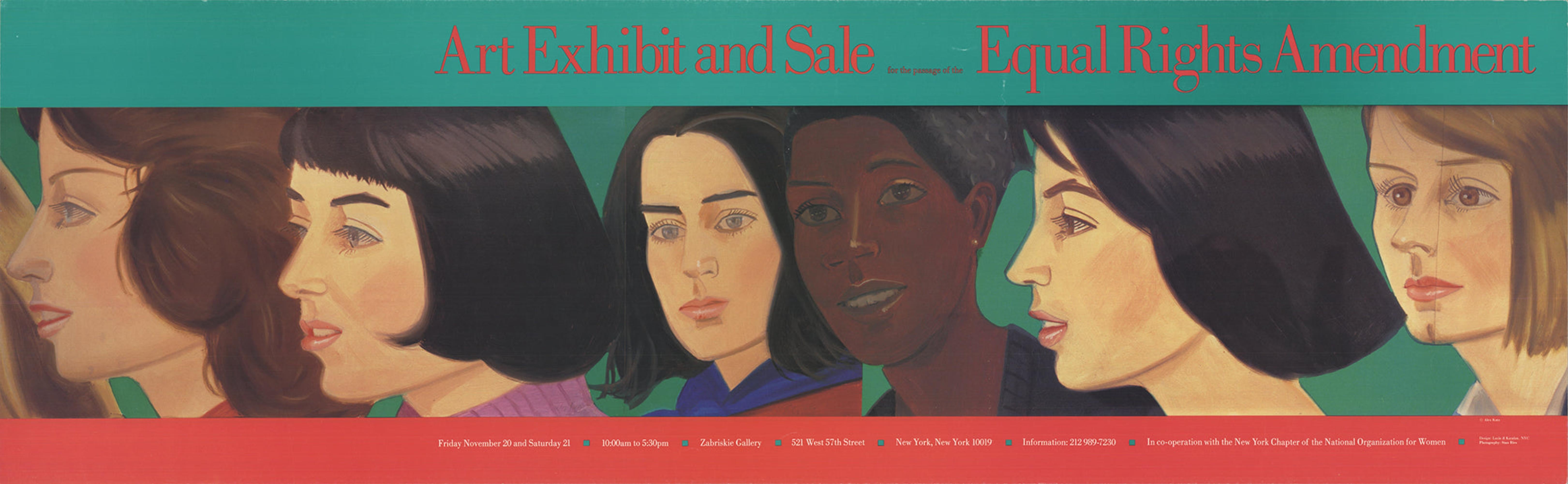 Katz "Exposición y venta de arte por la aprobación de la Enmienda para la Igualdad de Derechos" 1972 - Print de Alex Katz