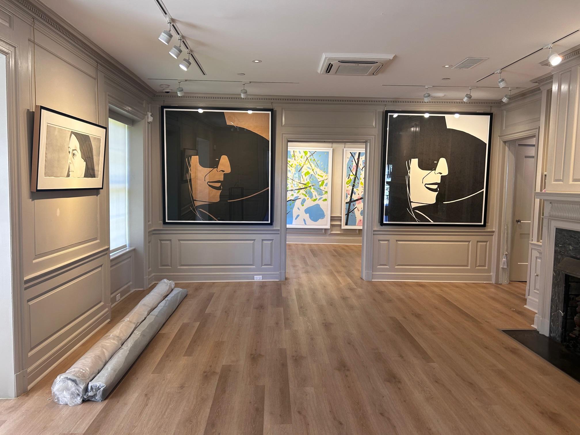 Grand chapeau noir (Ada) - Kraft - Print de Alex Katz