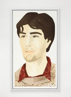 Large Head of Vincent - aquatint print by Alex Katz