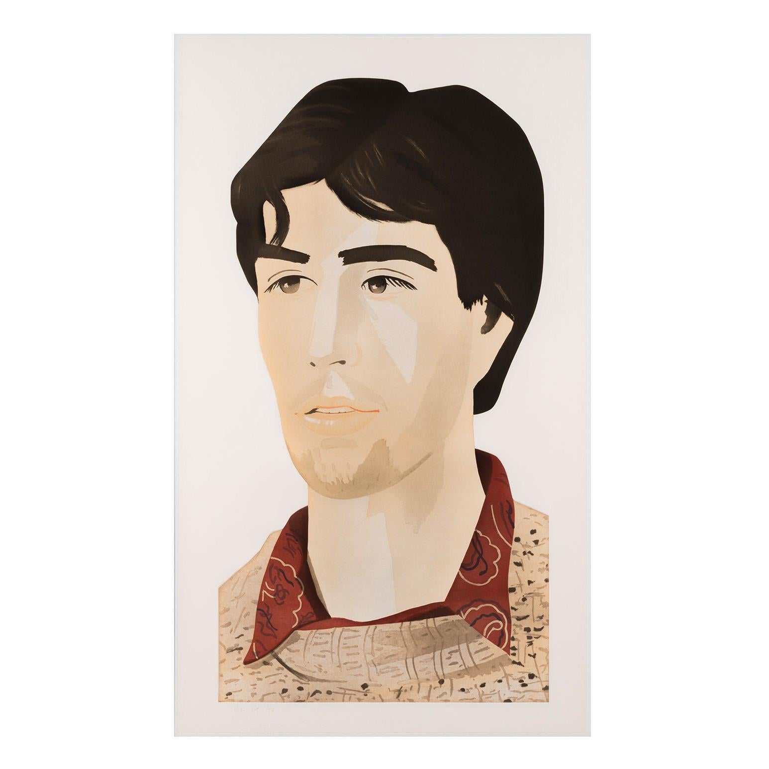 Grande tête de Vincent - Print de Alex Katz