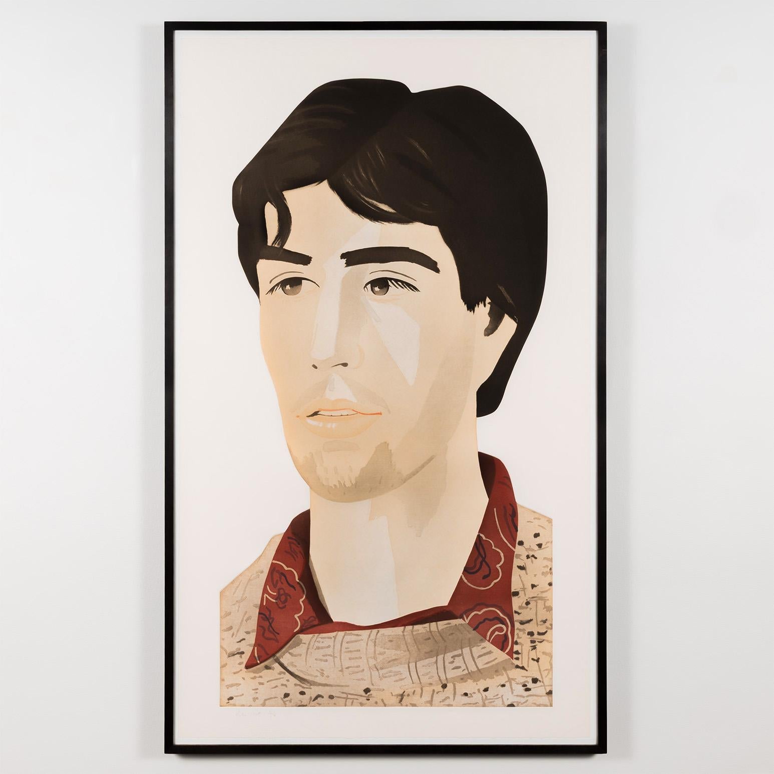 Portrait Print Alex Katz - Grande tête de Vincent