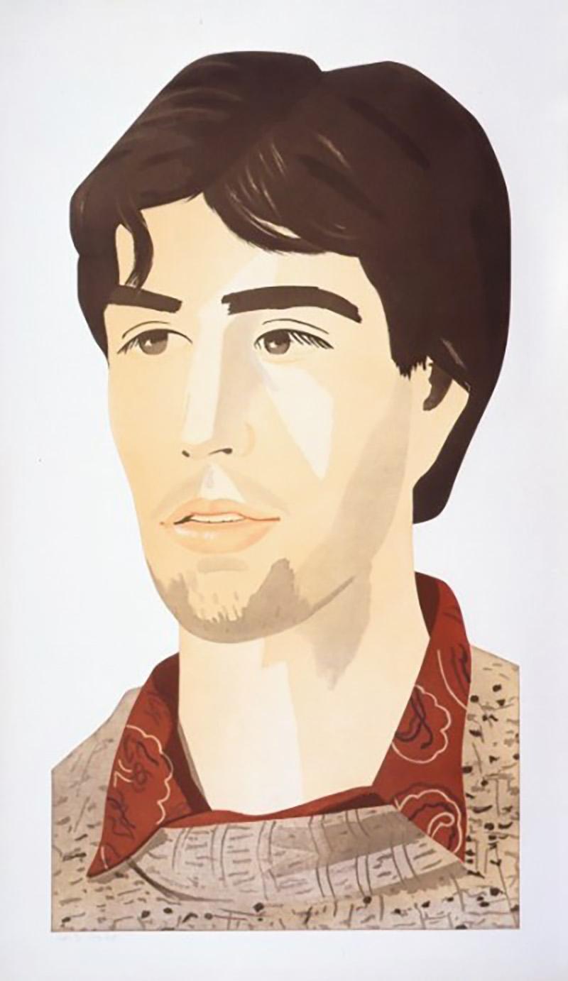 Alex Katz Portrait Print - Large Head of Vincent