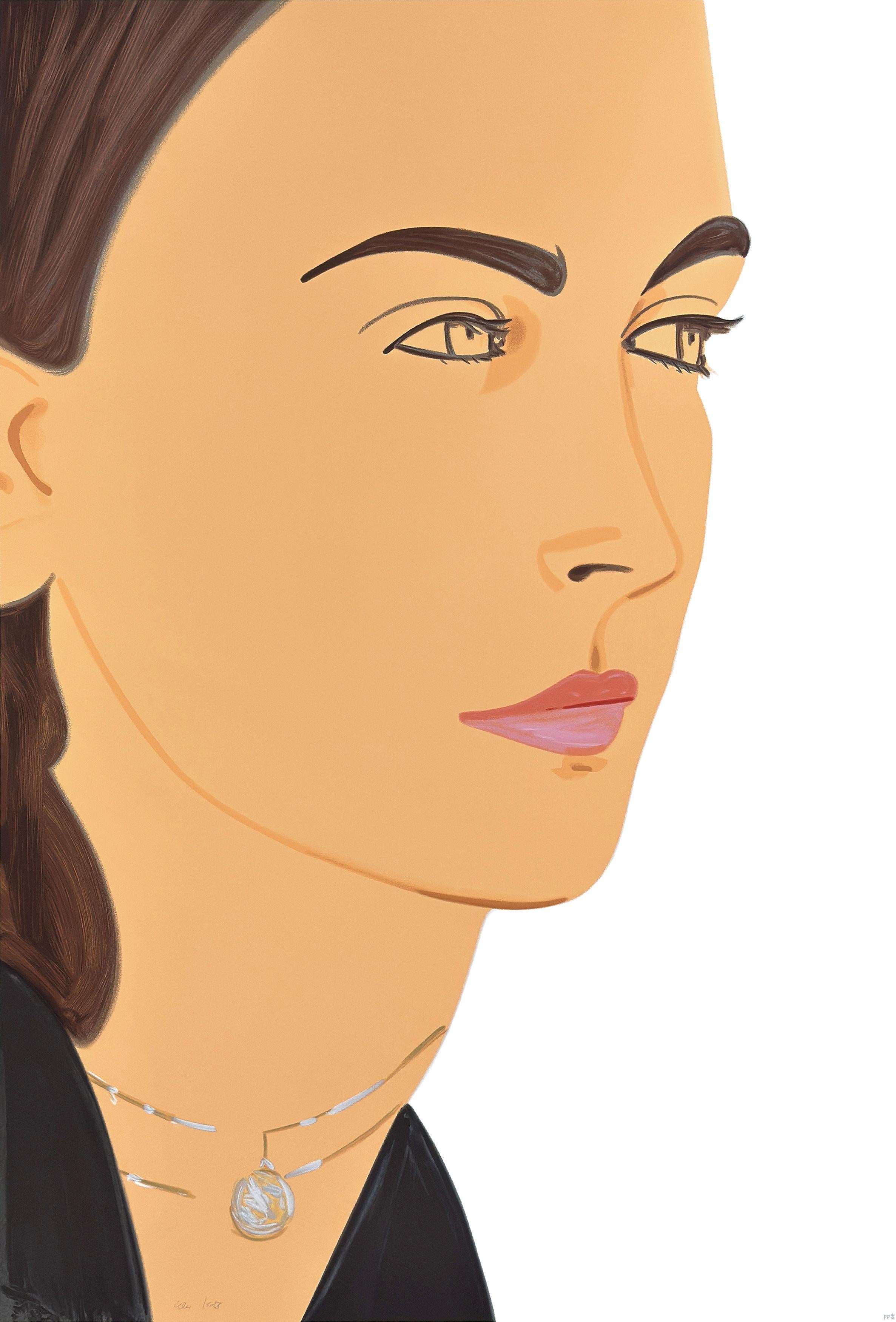 Alex Katz Figurative Print - Olivia 3 Silkscreen Print, Hand Signed, PP 4/4, 59 x 40 Inches