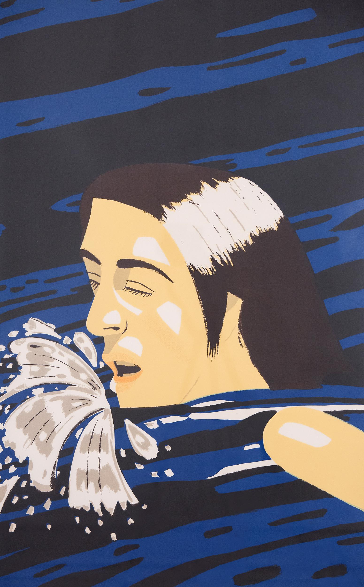 „Olympic Swimmer (Maravell 86)“  USA, 1976  Siebdruck in 5 Farben im Angebot 9