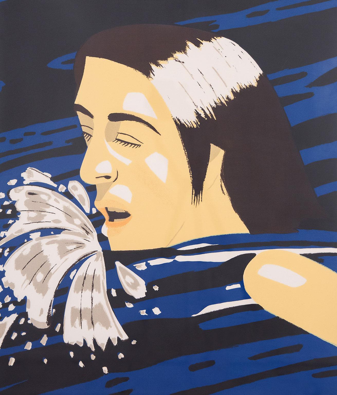 Olympic Swimmer (Maravell 86)  USA, 1976  Sérigraphie en 5 couleurs - Pop Art Print par Alex Katz