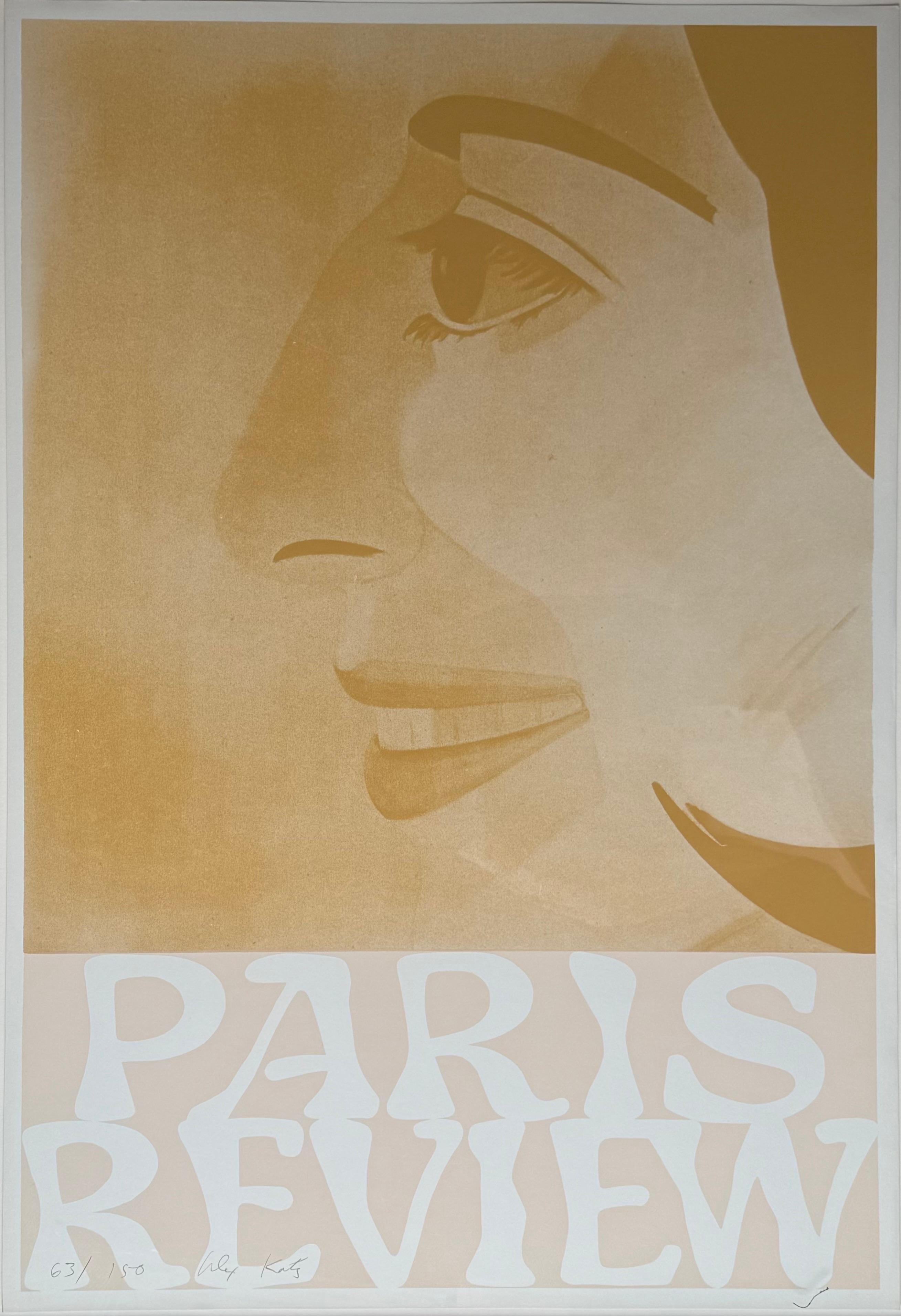 Serigrafía original en colores del conocido artista estadounidense Alex Katz.  El estado es muy bueno. 1965. Edición 63/150 a lápiz en la parte inferior izquierda. Publicado por Paris Review, Nueva York.  Imprenta: Chiron Press, Nueva York.  Firmado