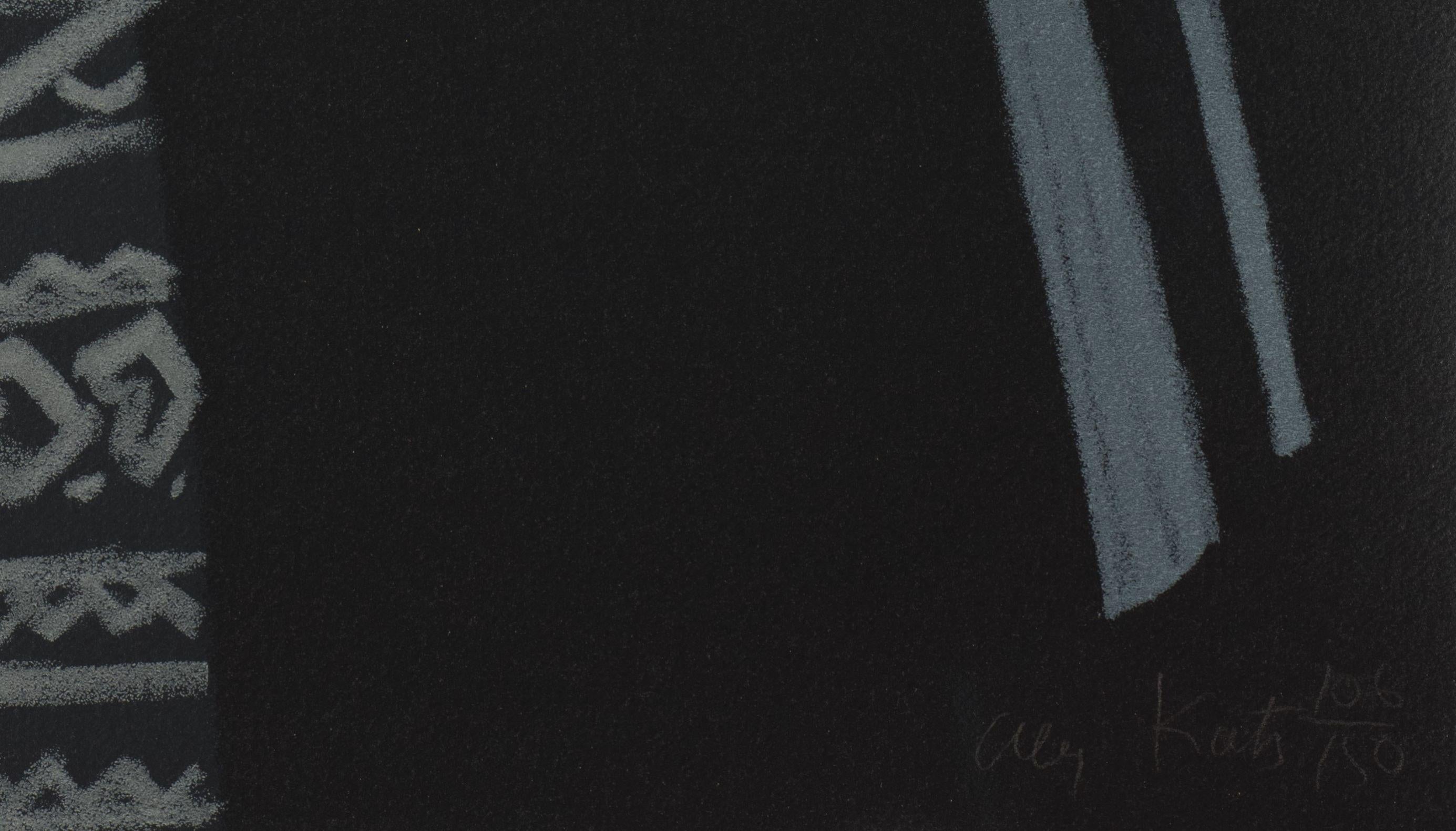 Pas de Deux IV (Vicki Hudspith und Wally Turbeville) ist eine Serigrafie auf Papier mit einer Bildgröße von 36 x 20 Zoll, signiert 