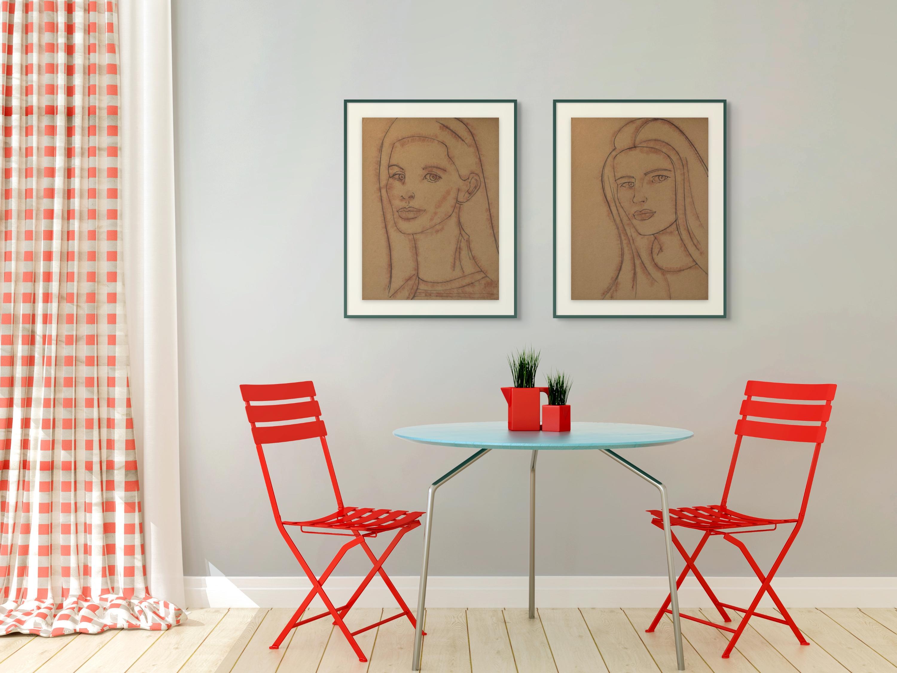 Portraits: Yvonne - Brown Portrait Print by Alex Katz