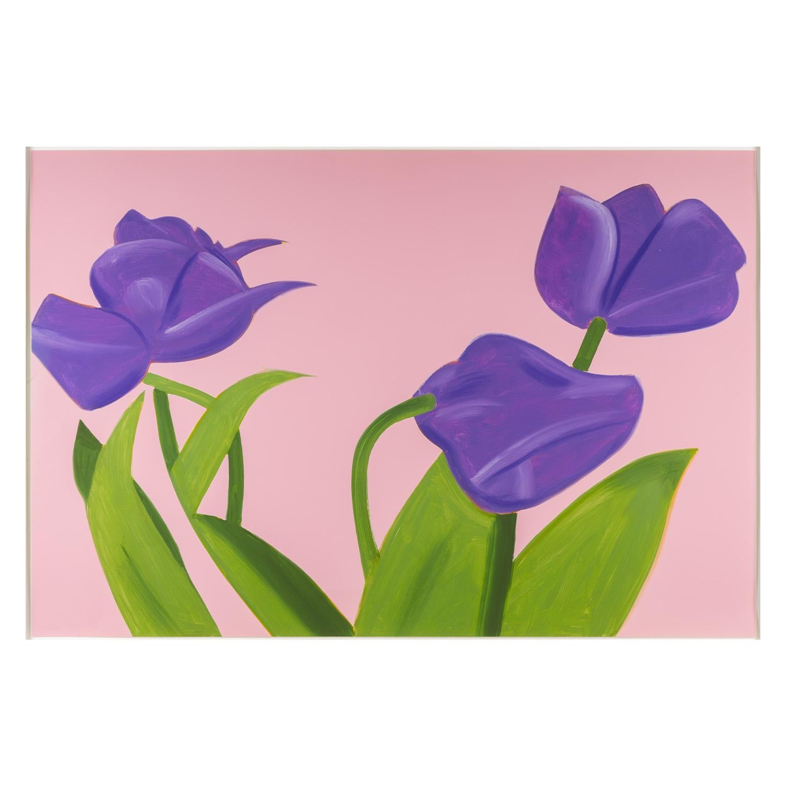 Purple Tulips 1 - Print by Alex Katz