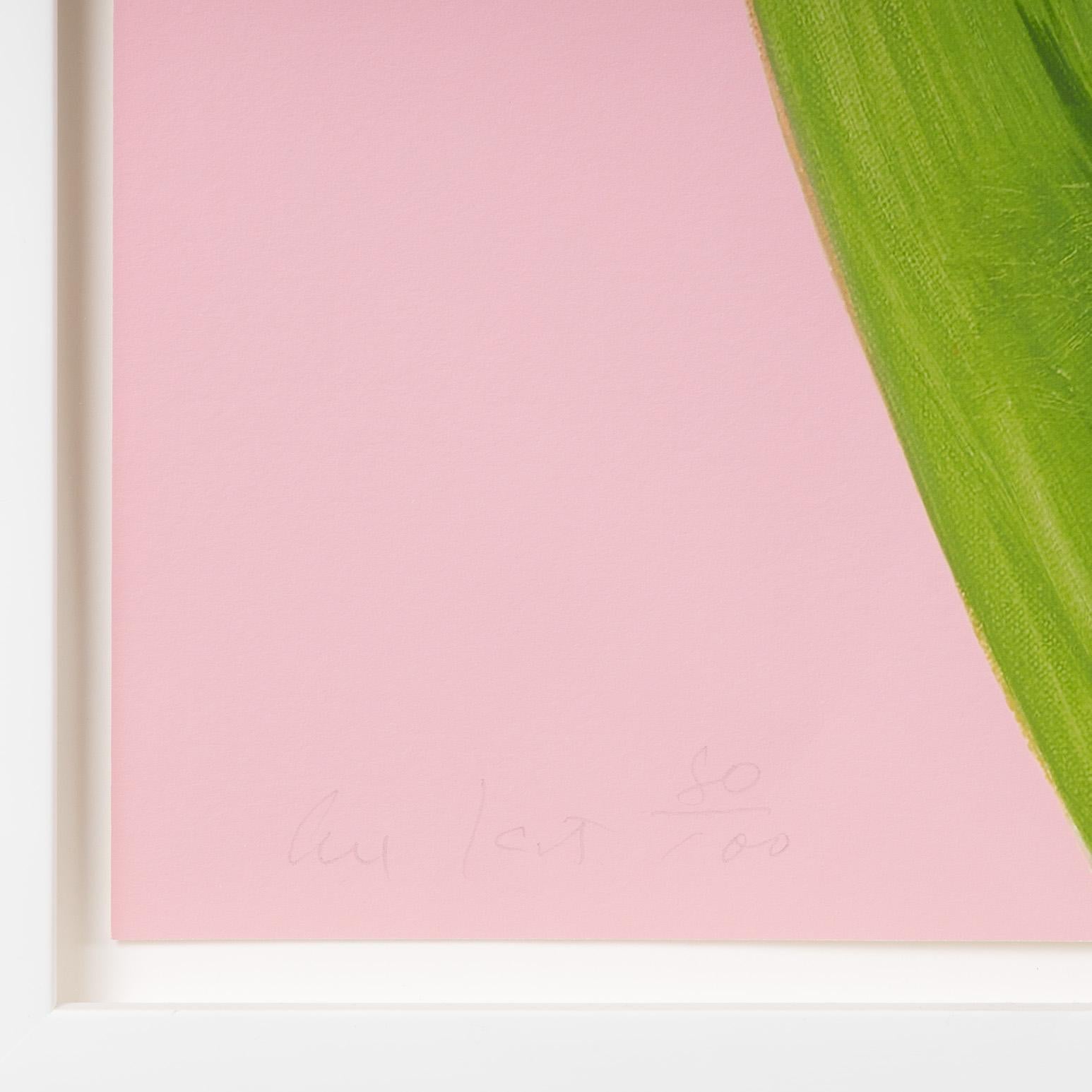 Purple Tulips 1 - Beige Landscape Print by Alex Katz