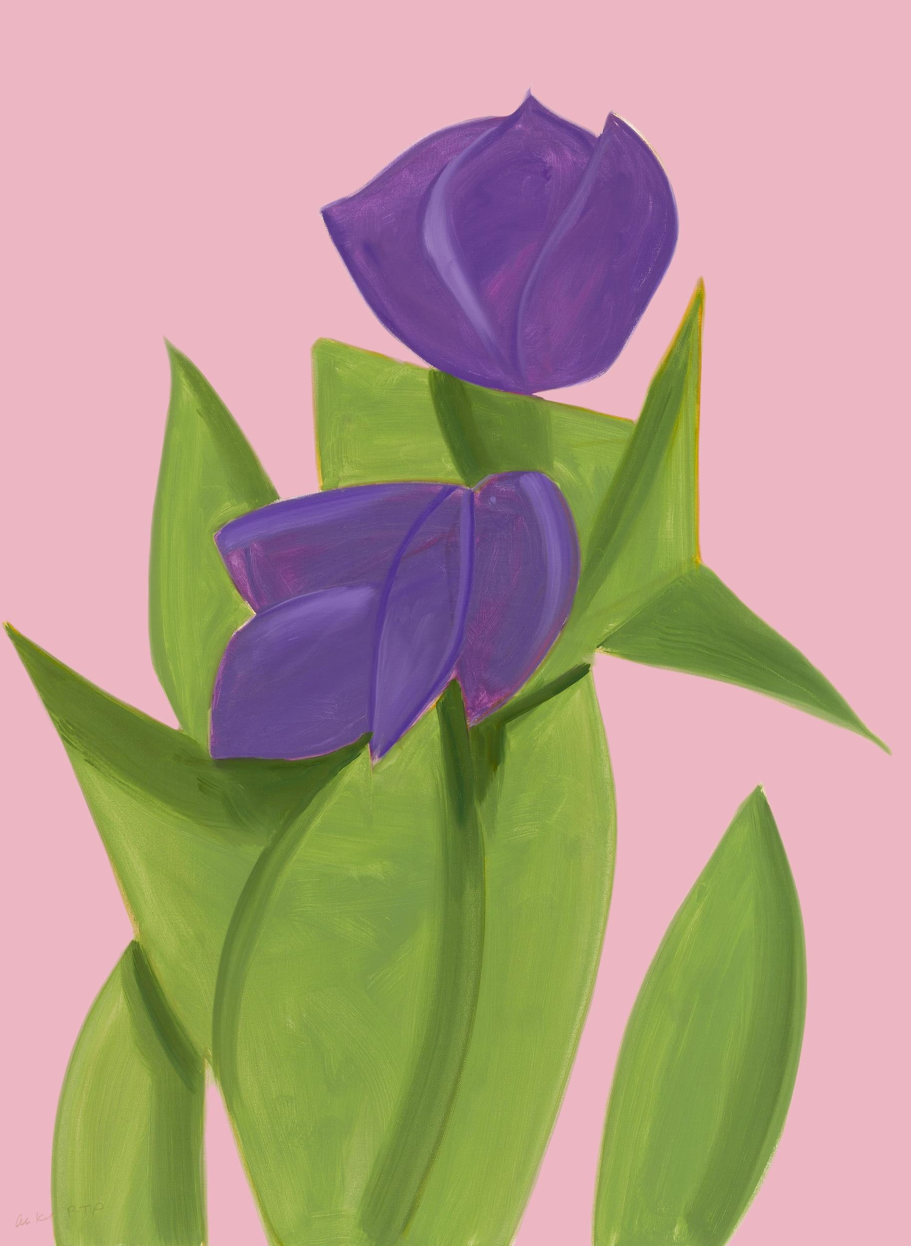 Alex Katz Still-Life Print - Purple Tulips 2 