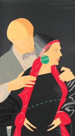 'RED GROOMS AND ELIZABETH ROSS' (FROM THE PAS DE DEUX) SCREENPRINT 1993