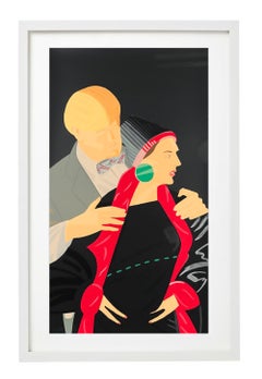 'RED GROOMS AND ELIZABETH ROSS' (FROM THE PAS DE DEUX) SCREENPRINT 1993