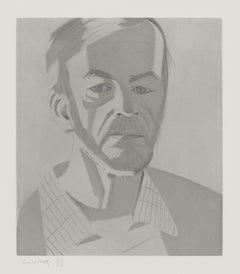 "Rudy" Eau-forte et aquatinte Signée à la main et numérotée par Alex Katz 1984