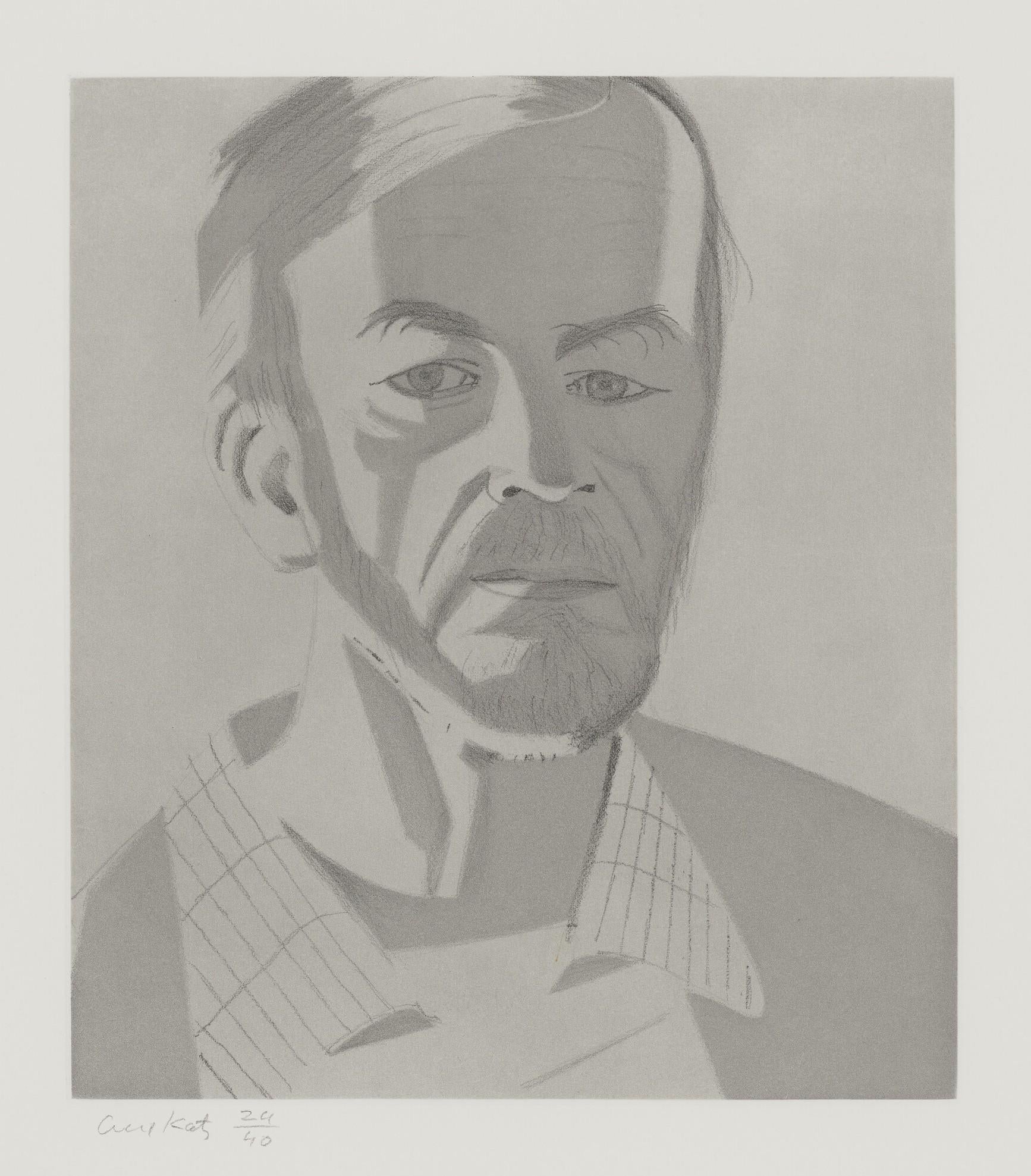 "Rudy" Etching and Aquatint Hand signed and numbered by Alex Katz 1984