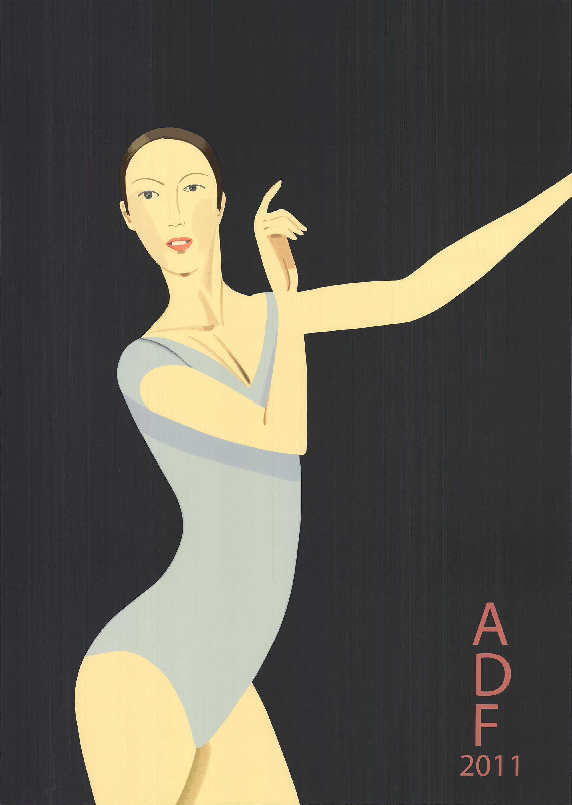 Alex Katz Figurative Print - 'Sarah-American Dance Festival' HAND SIGNED
