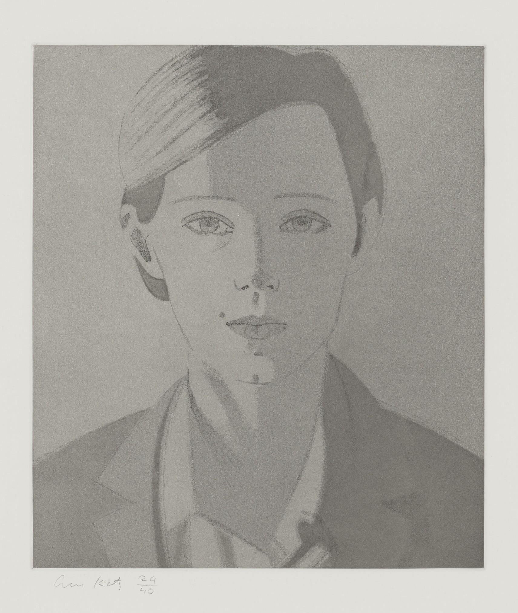 "Serena" Eau-forte et aquatinte Signée à la main et numérotée par Alex Katz 1984