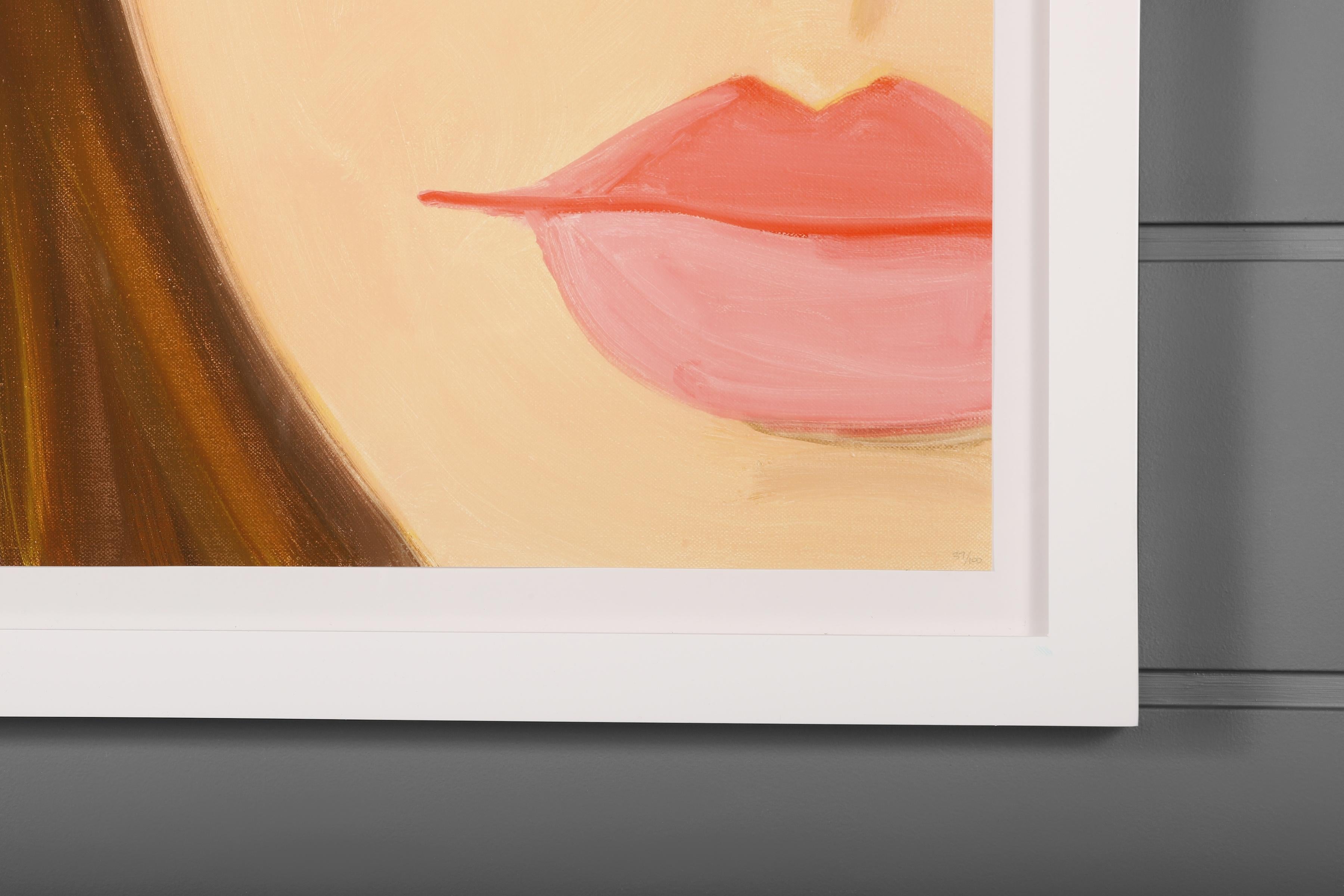 Alex Katz
'Straw Hat 2' 
2002
Archival pigment ink print on Innova Etching Cotton Rag 315 gsm fine art paper. 
Signed to corner.
Edition 17 of 100. 
Published by Lococo Fine Art, St. Louis.

This lively work reflects Katz’s signature style, with