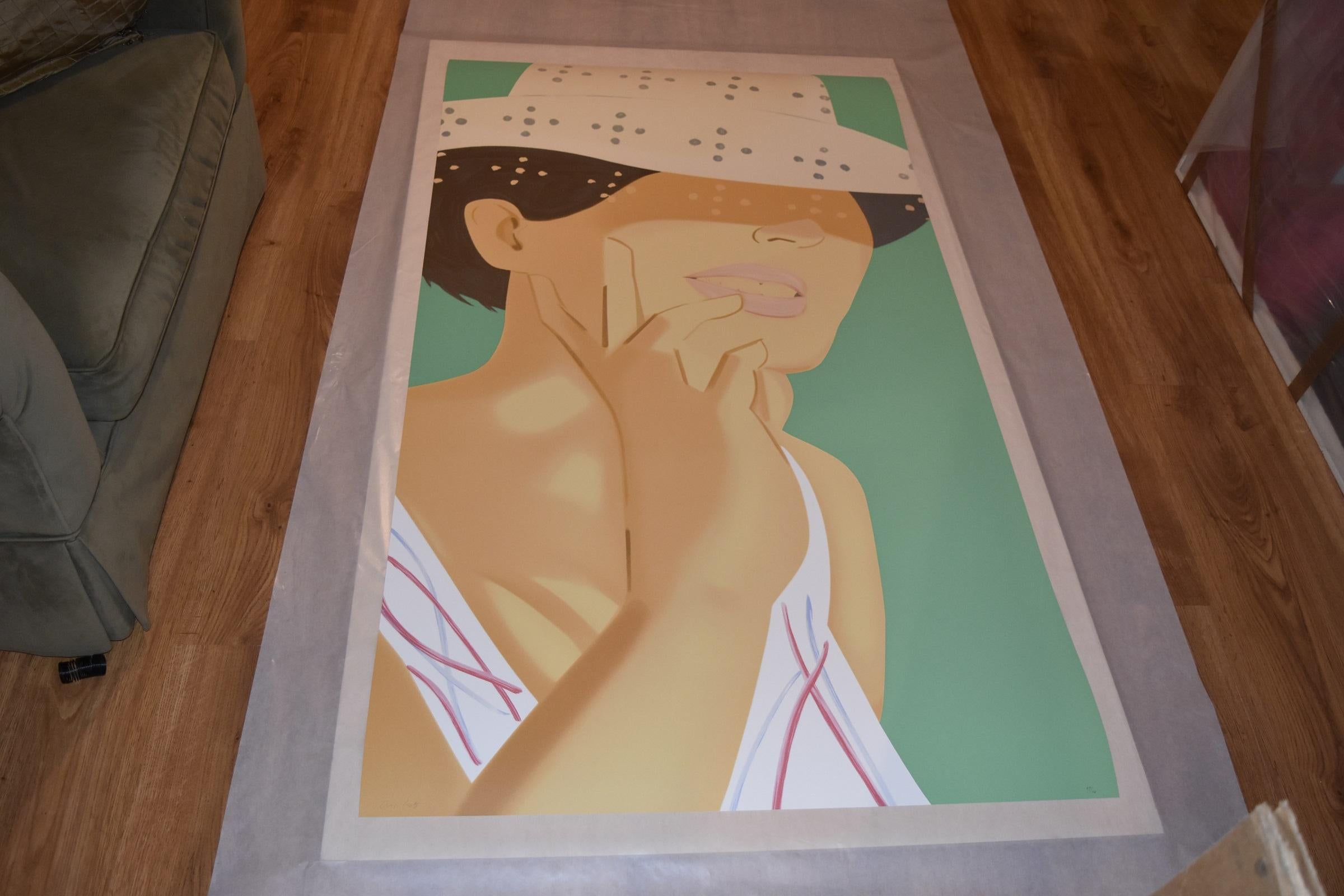 Straw Hat Vivien - Print by Alex Katz