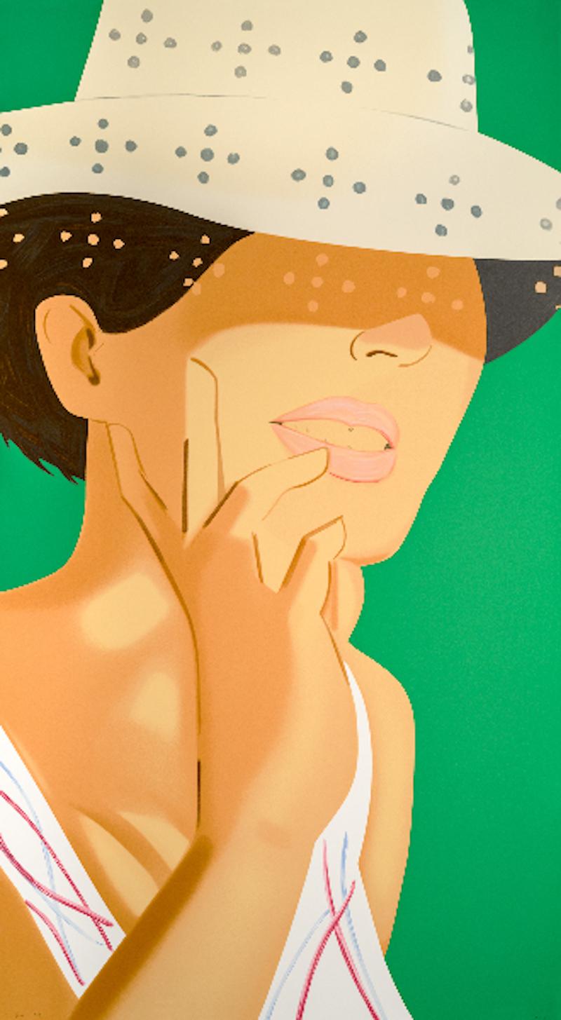 Alex Katz Figurative Print - Straw Hat (Vivien)