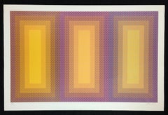 Tempo de tres 1981 Serigrafía 26 x 39 1/4 pulg. Edición de 175 ejemplares