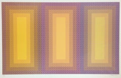 Tempo de tres  1981  Serigrafía  26 x 39 1/4 pulg.  Edición de 175 ejemplares