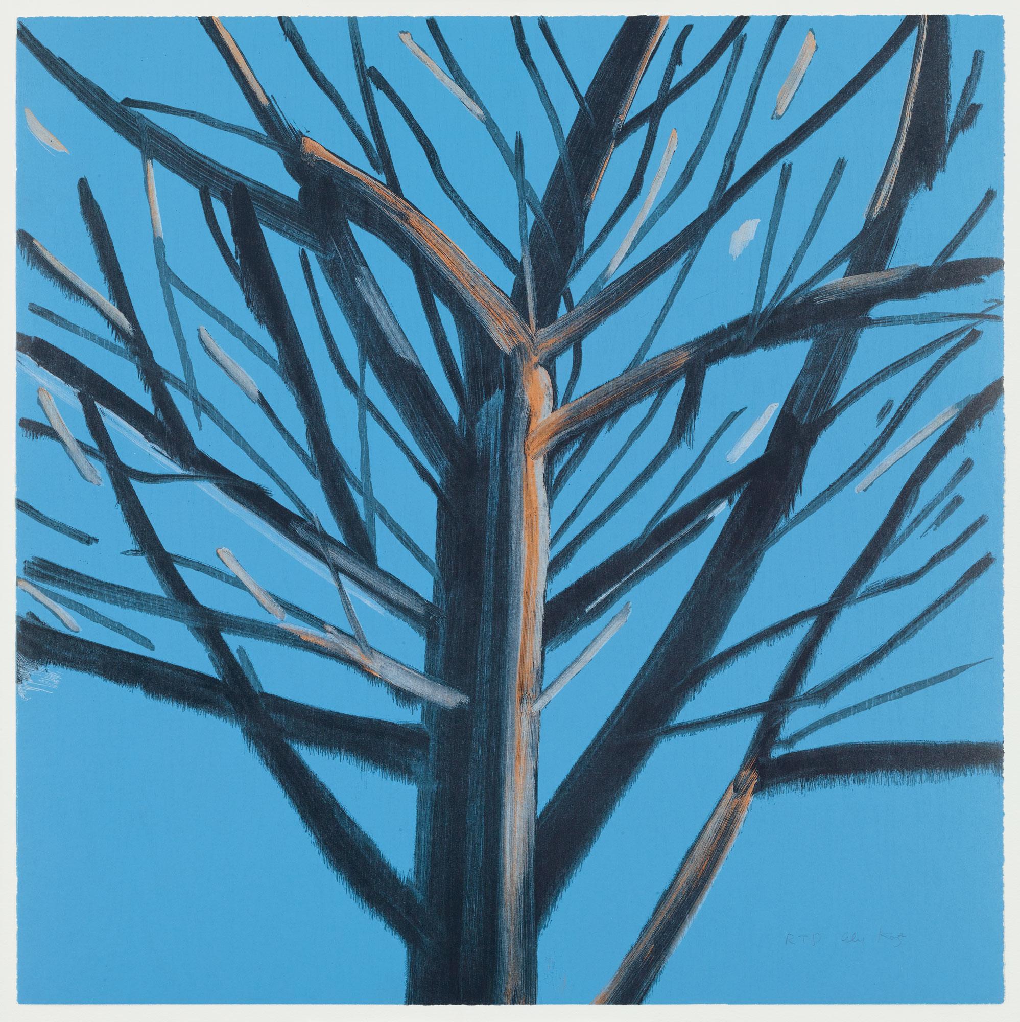 Alex Katz Abstract Print - Tree 8