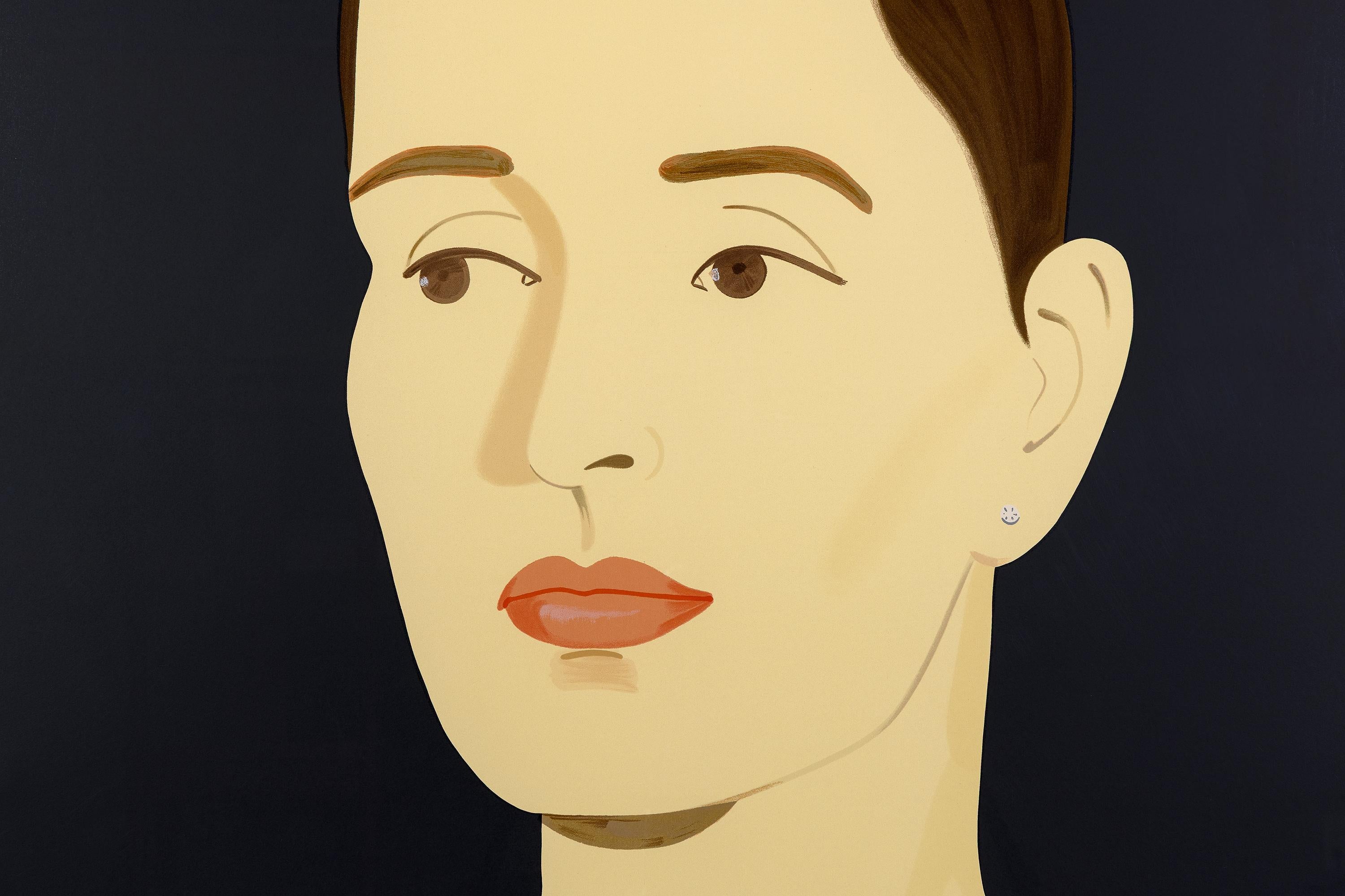Vivien - Portrait Print Nero di Alex Katz