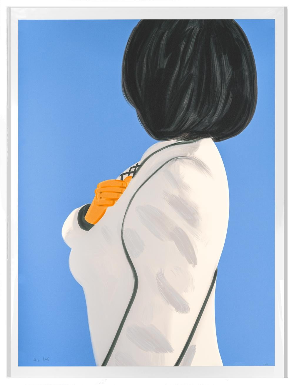 Vivien in White Coat, 2021 - Print by Alex Katz