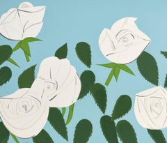 White Roses Screen Print, Signed Edition of 50, 2014, 42.5 x 85.4 in.