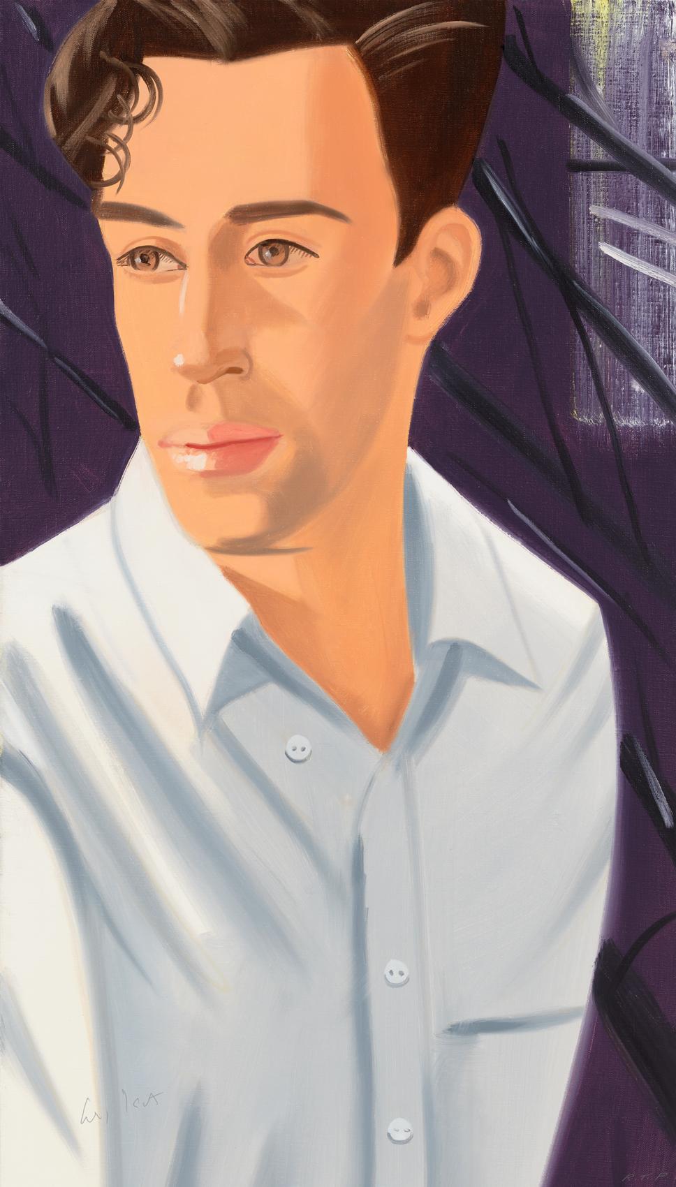 White Shirt (Vincent) - Print by Alex Katz