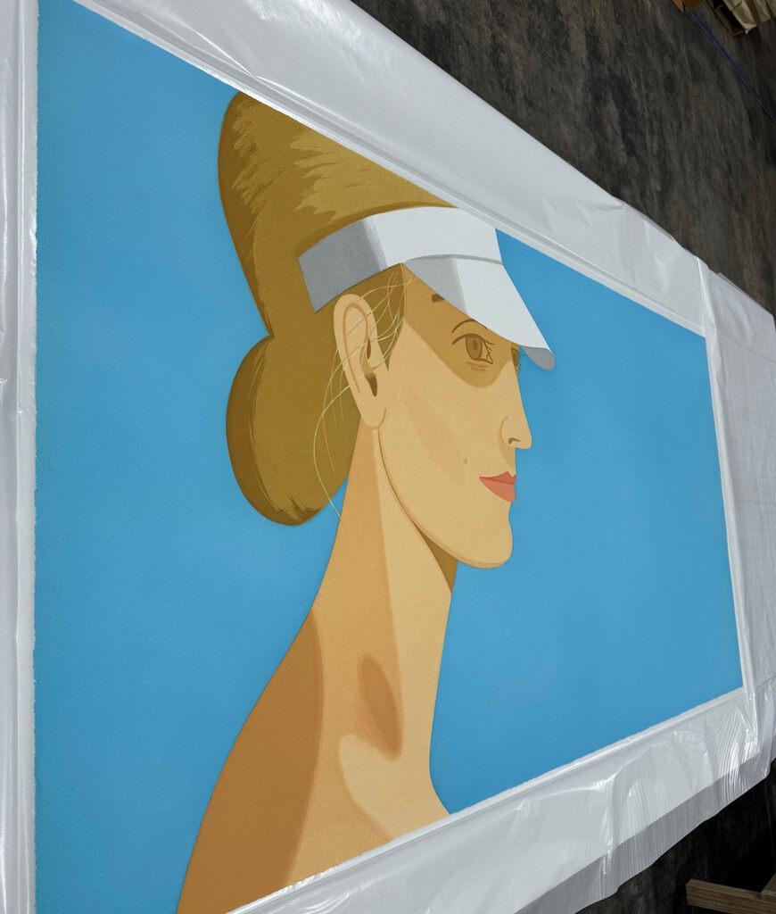 White Visor - Print by Alex Katz