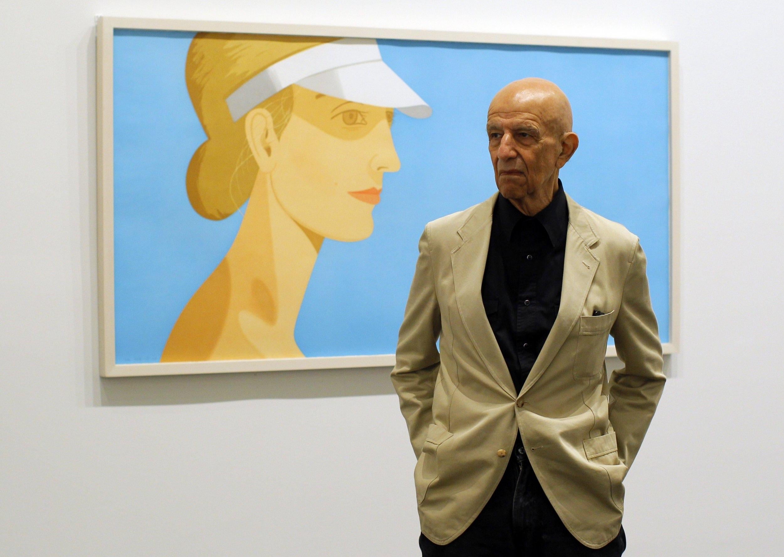 White Visor - Print by Alex Katz