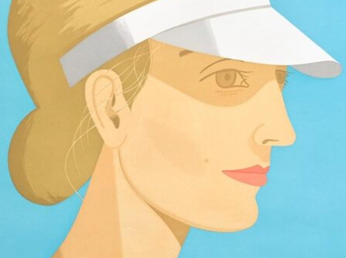 White Visor, 2003
by Alex Katz

Signed, dated and numbered (34 of 75)
Etching and aquatint in colors on paper
86 x 172 cm
Edition of 75
Sold in excellent condition, unframed.